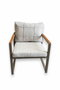 Hanah Home Fatsa Conjunto de Jardín Beige 2+1+1